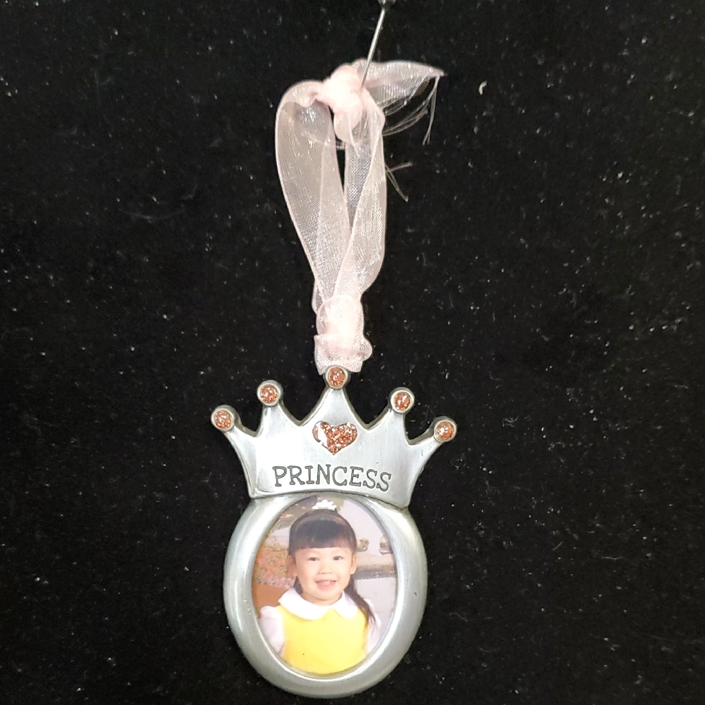 Princess photo frame Christmas ornament